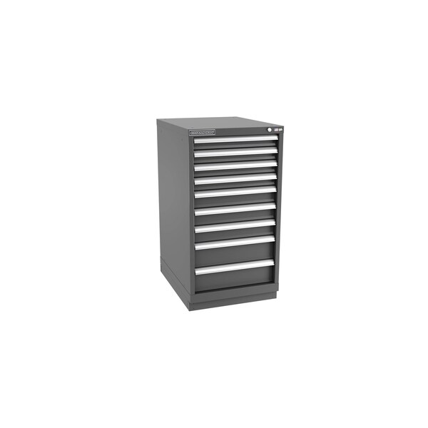 Champion Tool Storage Modular Drawer Cabinet, 9 Drawer, Dark Gray, Steel, 22 in W x 28-1/2 in D x 41-3/4 in H N18000901ILCFTB-DG - main
